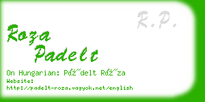 roza padelt business card